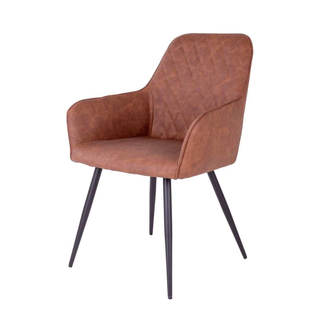 Harbo spisebordsstol - Sort eller Vintage brun - Vintage brun - Køb til DKK 549 - Spar 50%