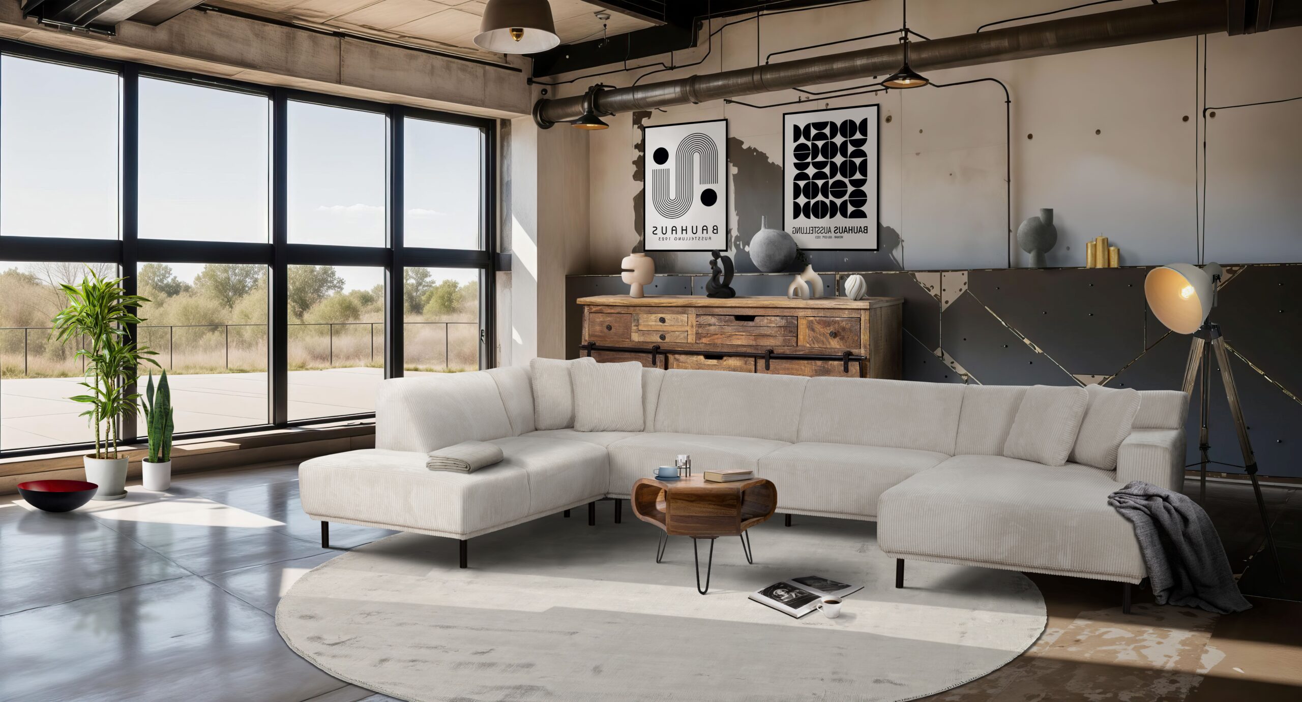 Kent u-sofa fløjl