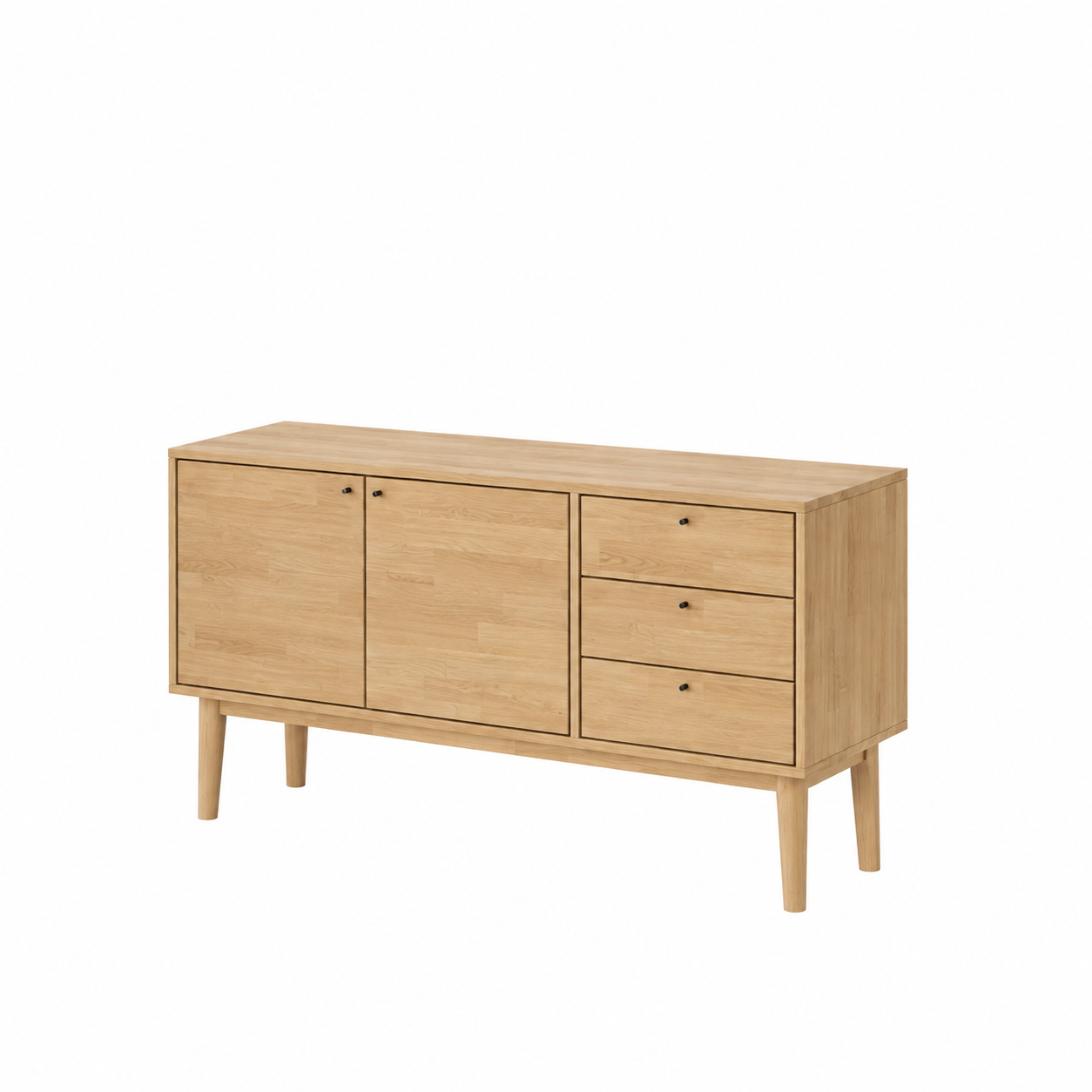 CASØ Elegance skænk - olieret egetræ - 3 fags - OUTLET